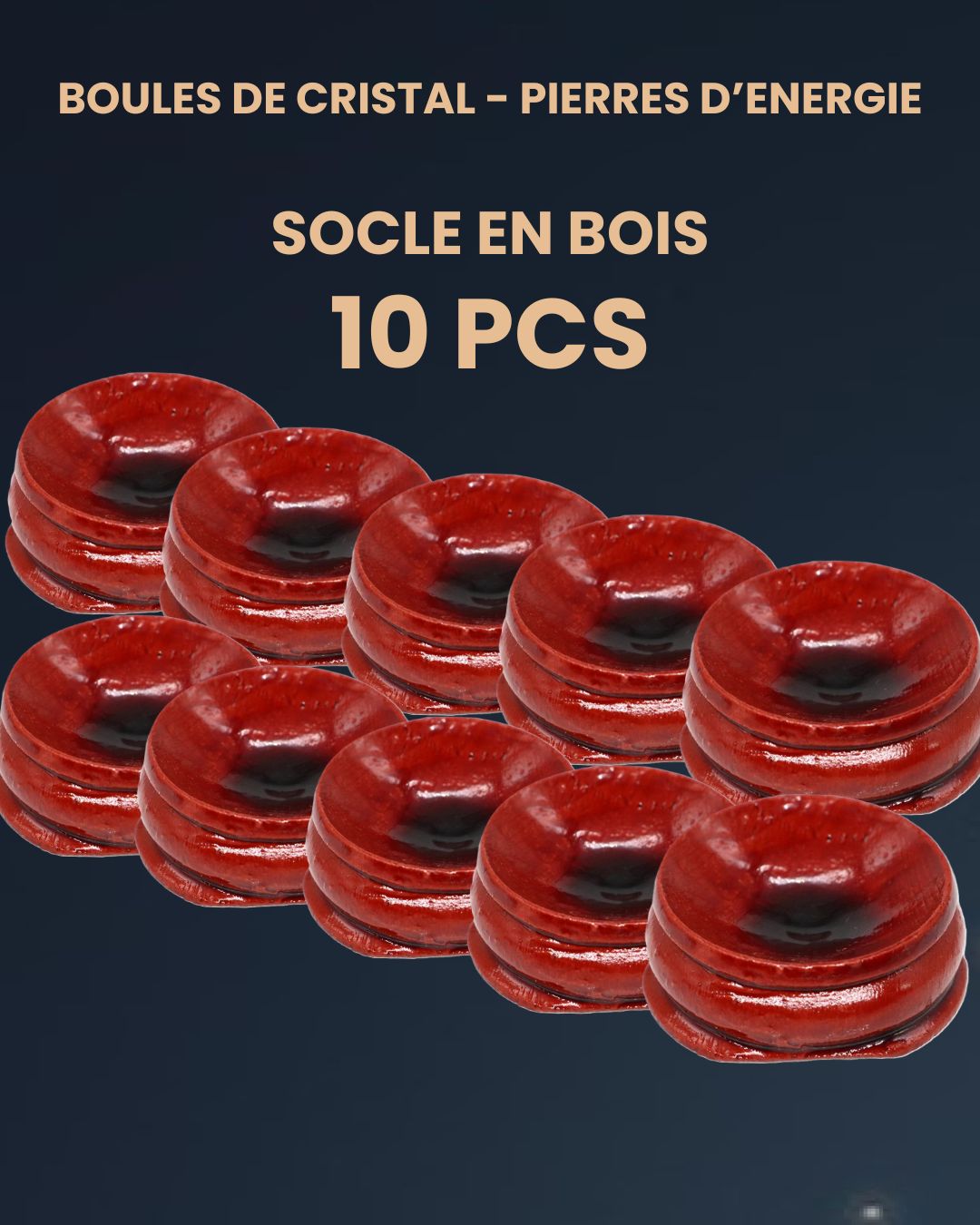 Boule de Cristal 30 mm - Pierre d'énergie (socle en option)