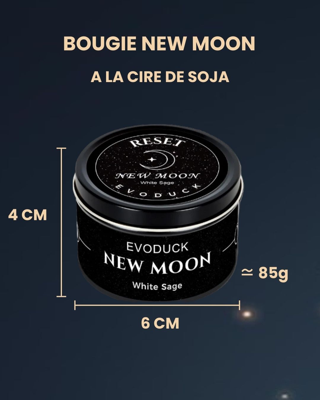 BOUGIE NEW MOON - SAUGE BLANCHE
