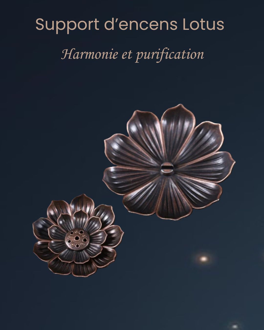 Support d’encens Lotus – Harmonie et purification