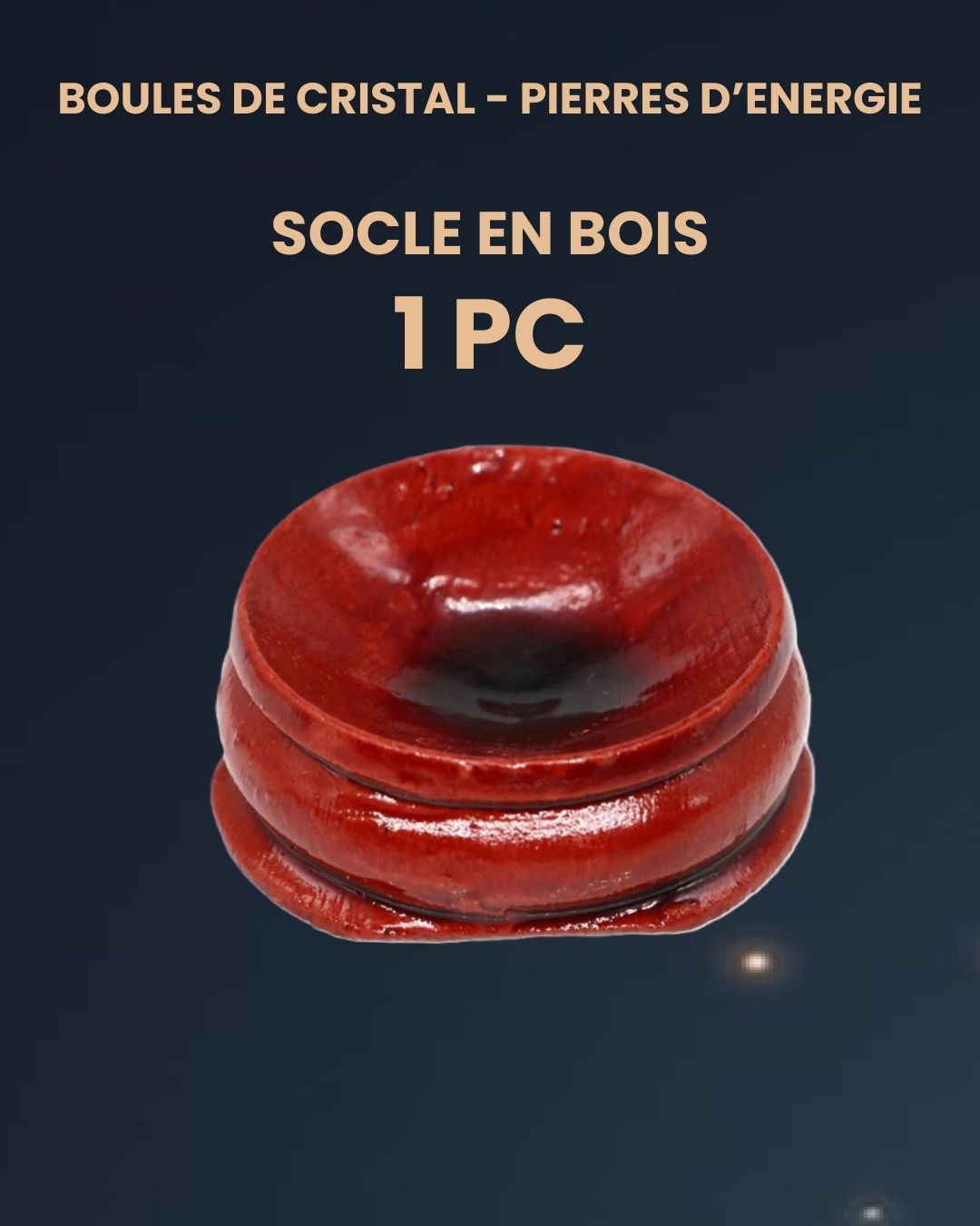 Boule de Cristal 30 mm - Pierre d'énergie (socle en option)