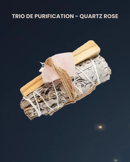 Trio de Purification – Sauge, Palo Santo & Pierre
