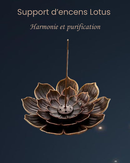 Support d’encens Lotus – Harmonie et purification