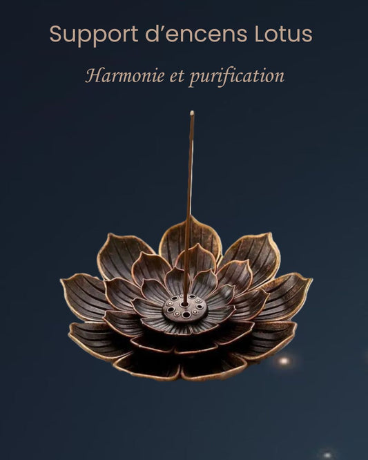 Support d’encens Lotus – Harmonie et purification