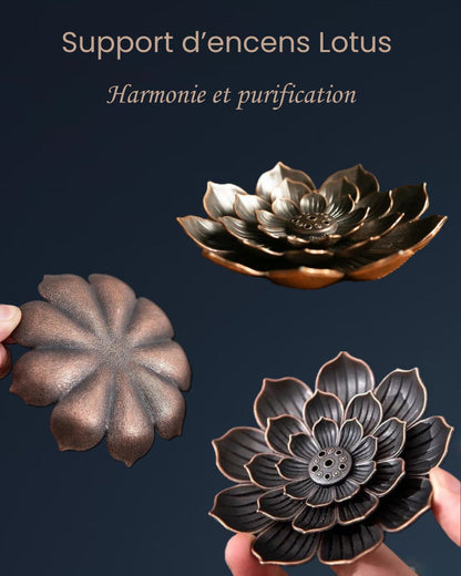 Support d’encens Lotus – Harmonie et purification