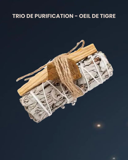 Trio de Purification – Sauge, Palo Santo & Pierre