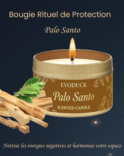 Bougie Rituel de Protection – Sauge ou Palo Santo