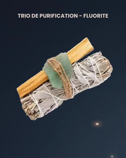 Trio de Purification – Sauge, Palo Santo & Pierre