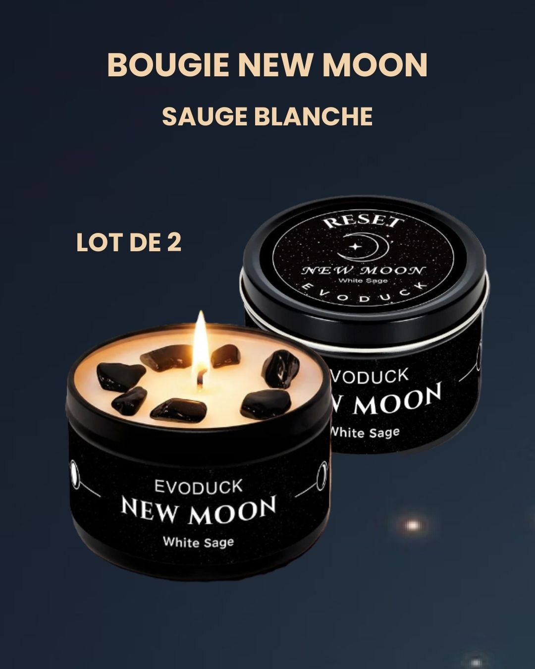 BOUGIE NEW MOON - SAUGE BLANCHE