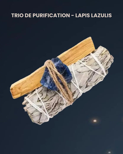 Trio de Purification – Sauge, Palo Santo & Pierre
