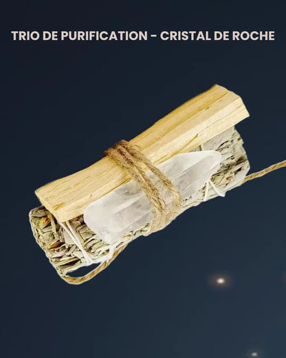 Trio de Purification – Sauge, Palo Santo & Pierre