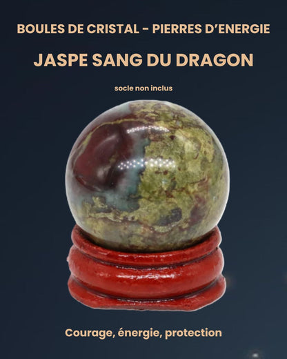 Boule de Cristal 30 mm - Pierre d'énergie (socle en option)