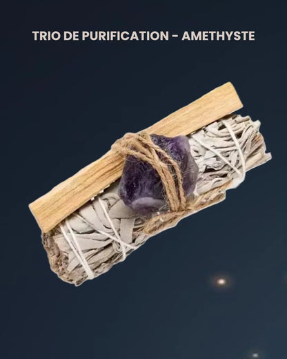 Trio de Purification – Sauge, Palo Santo & Pierre