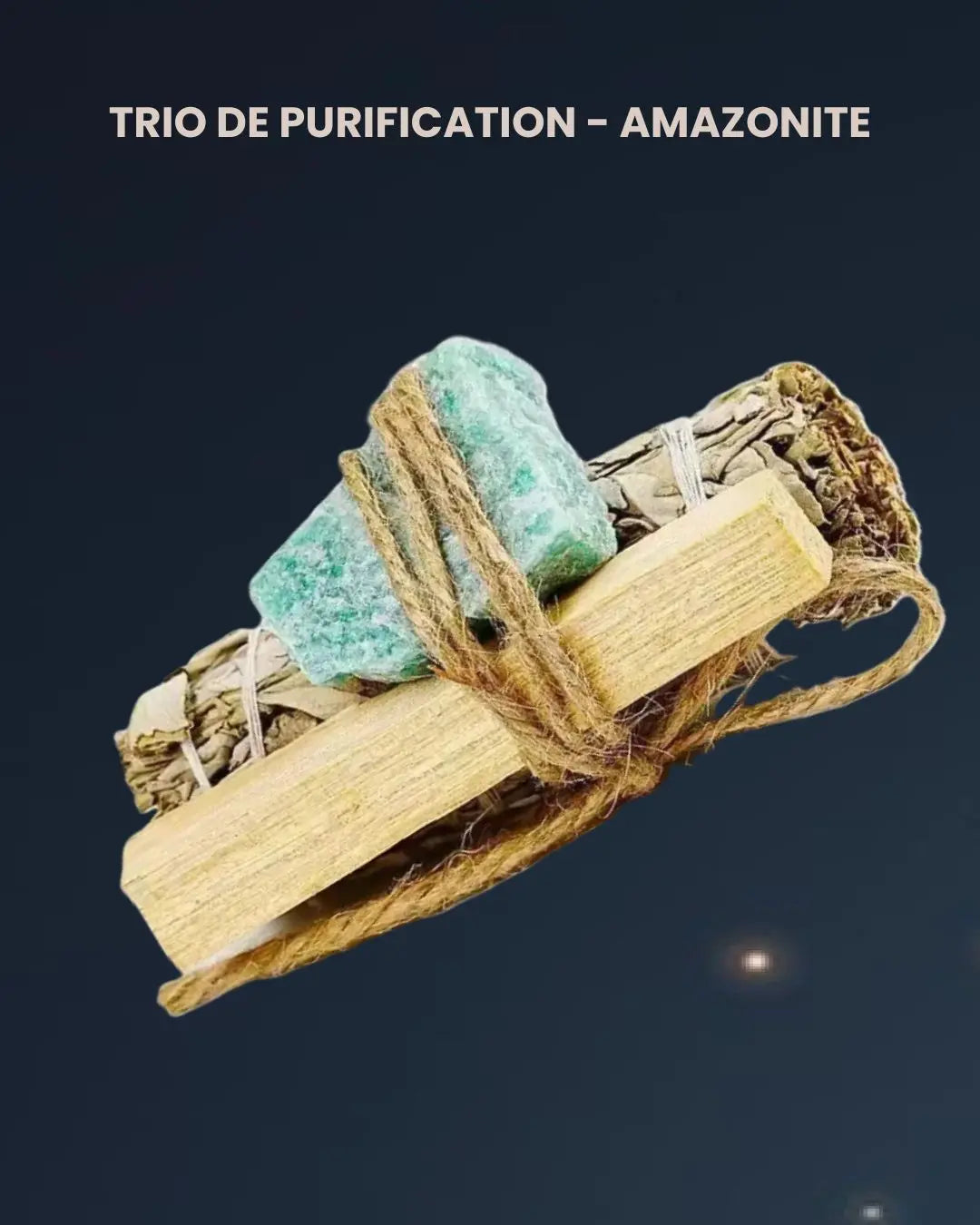 Trio de Purification – Sauge, Palo Santo & Pierre