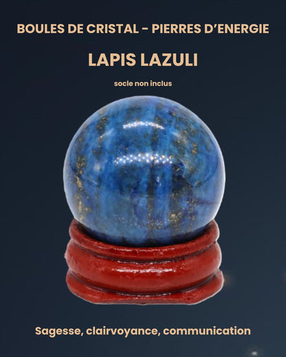 Boule de Cristal 30 mm - Pierre d'énergie (socle en option)